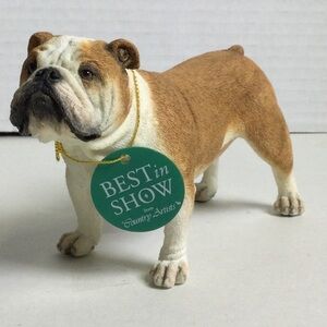 Country Artists Bull Dog Best in Show 01943
Brown White Dog Figurine